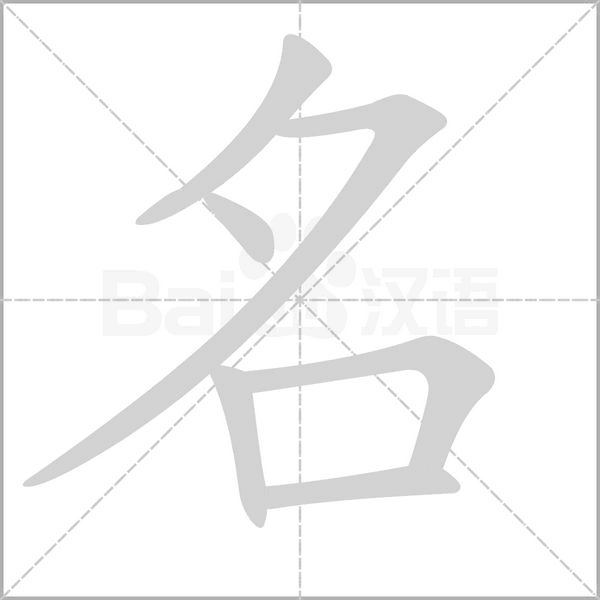 名的筆順動(dòng)畫演示