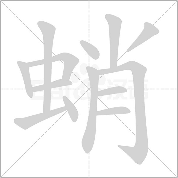 蛸的筆順動(dòng)畫(huà)演示